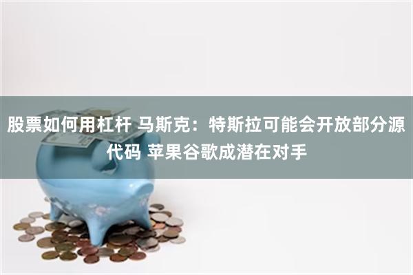 股票如何用杠杆 马斯克：特斯拉可能会开放部分源代码 苹果谷歌成潜在对手