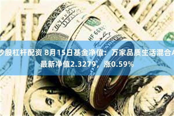 炒股杠杆配资 8月15日基金净值：万家品质生活混合A最新净值2.3279，涨0.59%