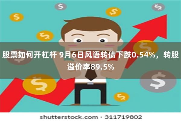 股票如何开杠杆 9月6日风语转债下跌0.54%，转股溢价率89.5%