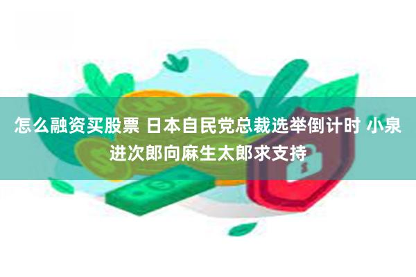 怎么融资买股票 日本自民党总裁选举倒计时 小泉进次郎向麻生太郎求支持