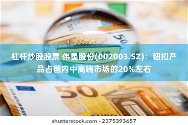 杠杆炒股股票 伟星股份(002003.SZ)：钮扣产品占国内中高端市场的20%左右