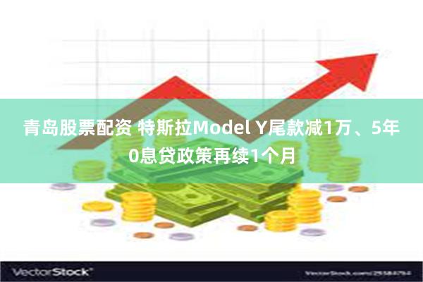 青岛股票配资 特斯拉Model Y尾款减1万、5年0息贷政策再续1个月